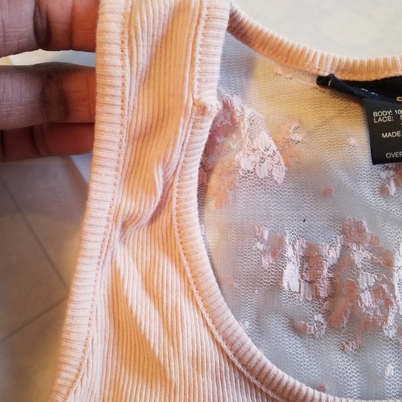 Express “Somebody’s Sweetheart” Cotton & Lace Top - Picture 8 of 8